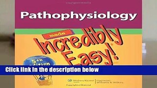 [READ] Pathophysiology Made Incredibly Easy! (Incredibly Easy! Series (R))