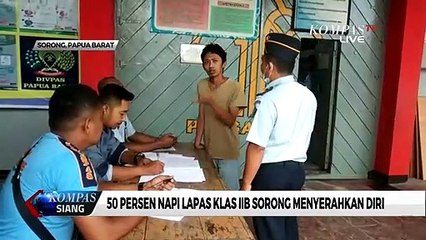50 Persen Napi Lapas Klas IIB Sorong Menyerahkan Diri