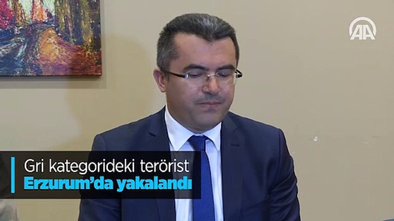 Gri kategorideki terörist Erzurum'da yakalandı