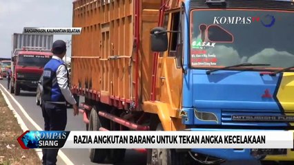 Razia Angkutan Barang untuk Tekan Angka Kecelakaan