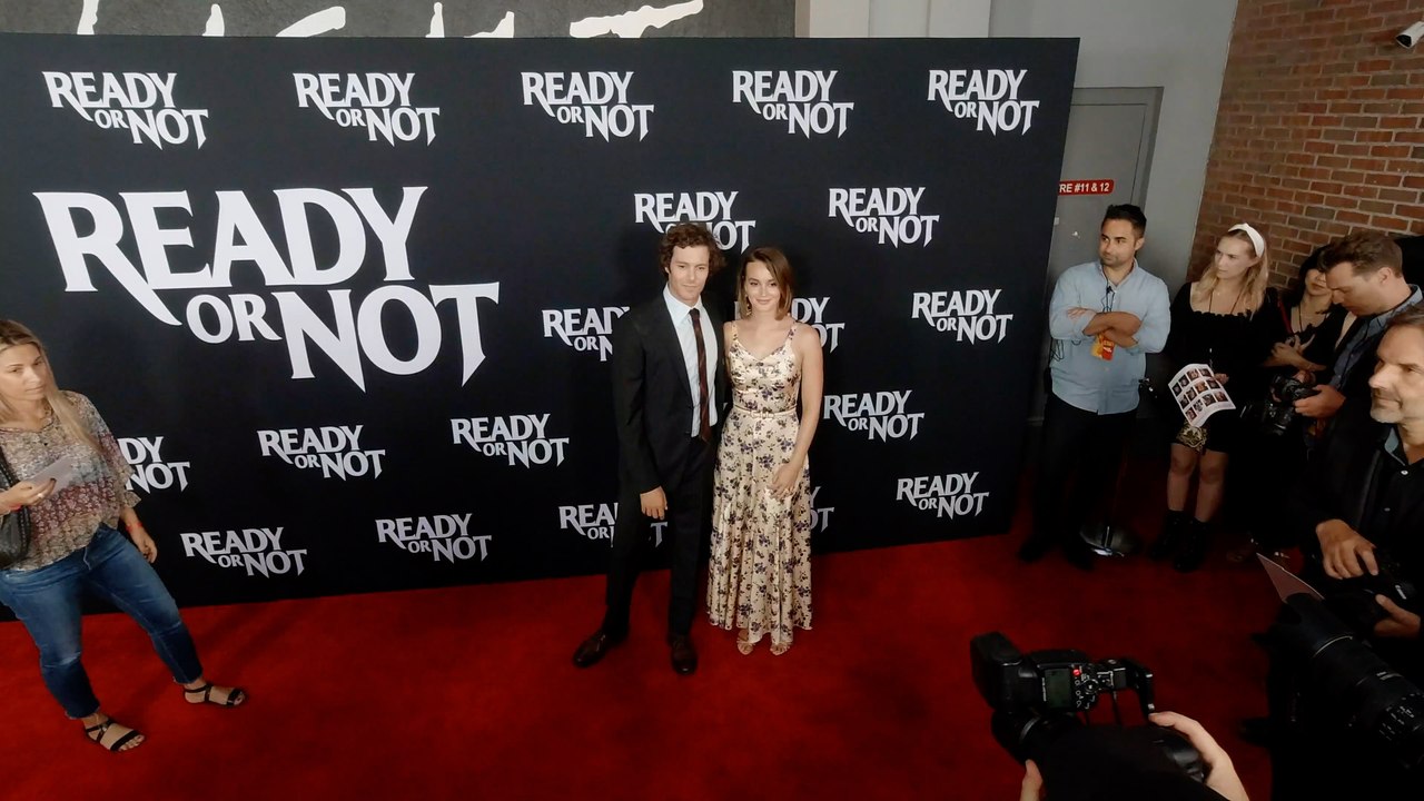Adam Brody and Leighton Meester "Ready or Not" LA Premiere Red Carpet in 4K