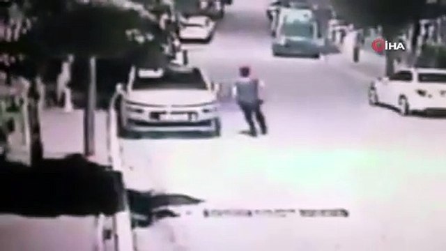 Nefes kesen hırsız polis kovalamacası kamerada