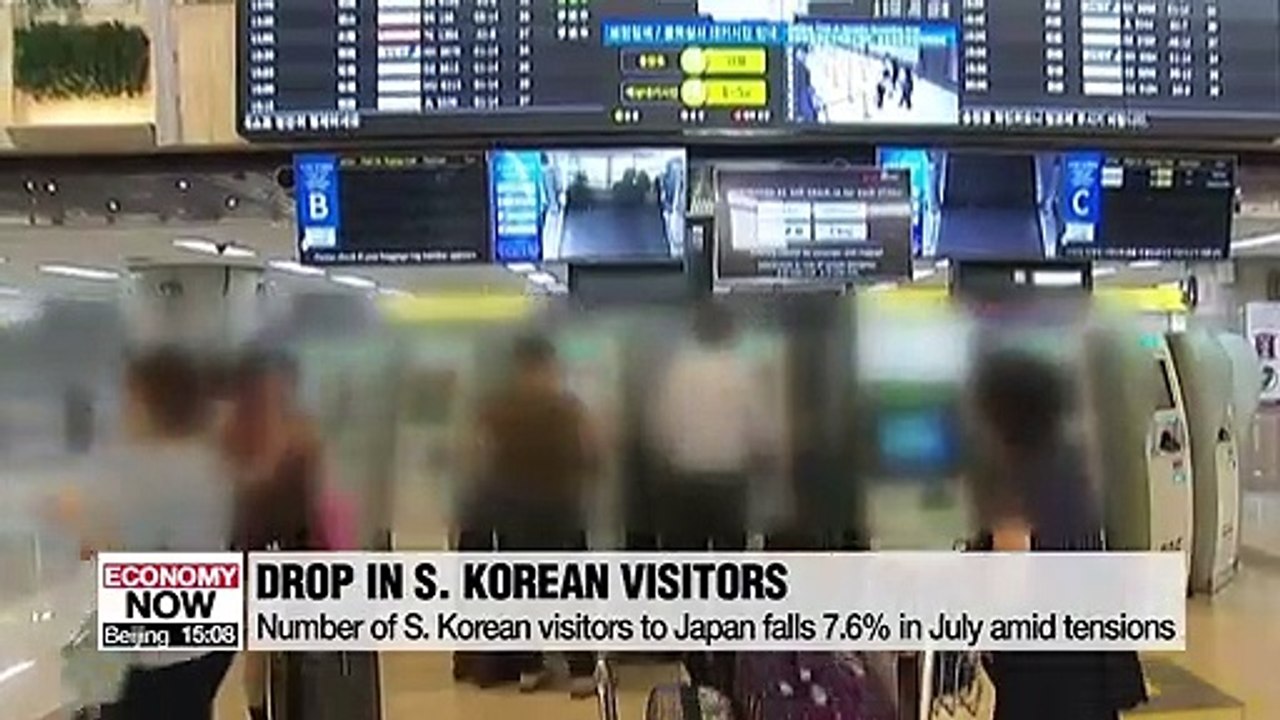 Number of S. Korean visitors to Japan falls 7.6% in July amid tensions and is expected to get worse