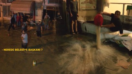 Tokat'ta halkın sağanak yağış isyanı!