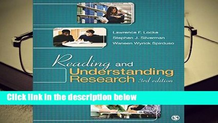 [Doc] Reading and Understanding Research: