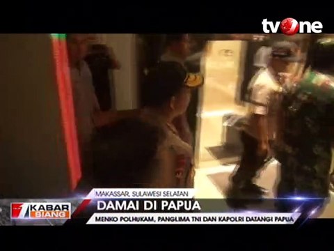 Menko Polhukam, Panglima TNI dan Kapolri Datangi Papua