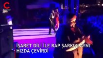 Müzik herkes içindir... Twista'nın şarkısını işaret dili ile aynı hızda çevirdi