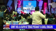 Summit ukol sa usapin ng teenage pregnancy sa bansa, isinagawa