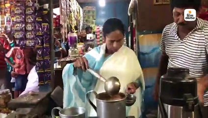 રસ્તા પર ચાની ટપરીમાં ચા બનાવવા લાગ્યા મમતા બેનર્જી, દીદીનો આ અંદાજ લોકોએ વખાણ્યો