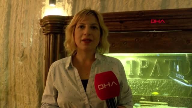 NEVŞEHİR Kapadokya'da mağarada çamur banyosu