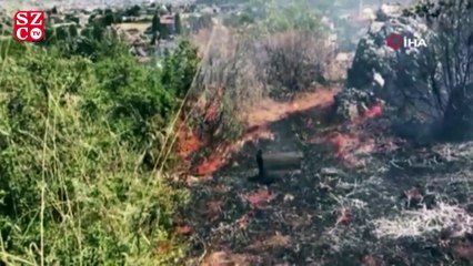 Fethiye’de makilik alanda yangın