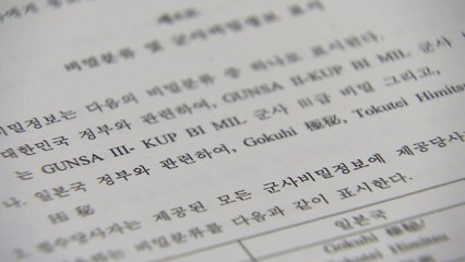 靑 "지소미아 종료 결정...日과 군사정보 교류 국익에 배치" / YTN