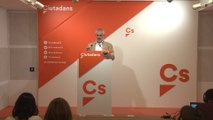 Rueda de prensa del líder de Cs en Catalunya Carlos Carrizosa