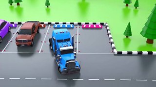 Colors for Children to Learn with Packman Toy Cars - Shapes & Colors Videos Collection