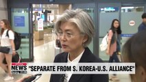 GSOMIA termination, separate from S. Korea-U.S. alliance: FM