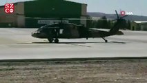 Kayalıklardan düşen çoban askeri helikopterle kurtarıldı