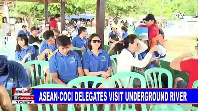 ASEAN-COCI delegates visit underground river
