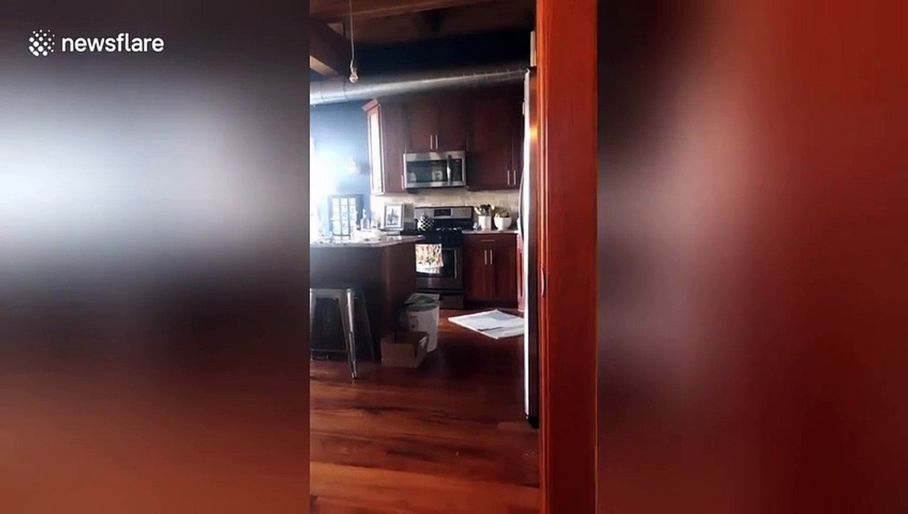 Ce bébé joue à coucou caché en flottant dans les airs !