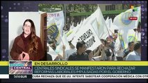 Sindicatos de Chile marchan contra política laboral de Piñera