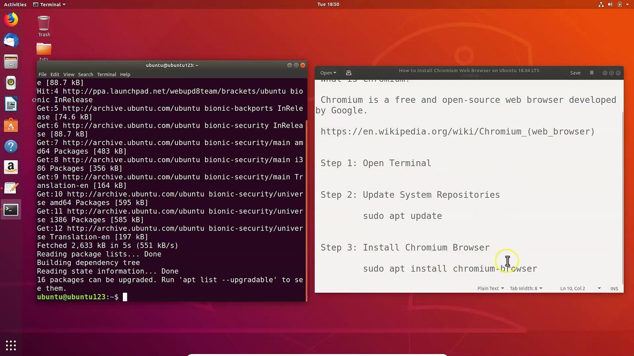 How to Install Chromium Web Browser on Ubuntu 18.04 LTS?