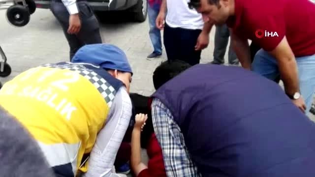 Dili boğazına kaçan çocuk ölümden döndü