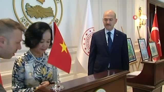 İçişleri Bakanı Süleyman Soylu Vietnam Komünist Partisi üyesiyle görüştü