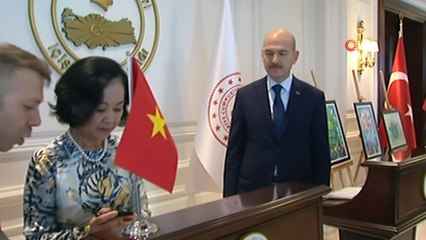 İçişleri Bakanı Süleyman Soylu, Vietnam Komünist Parti Komite Sekreterini kabul etti