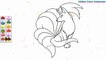 Colorant Renard - Ninetales Pokémon | Peindre pour les jeunes enfants et dessiner pour les enfants