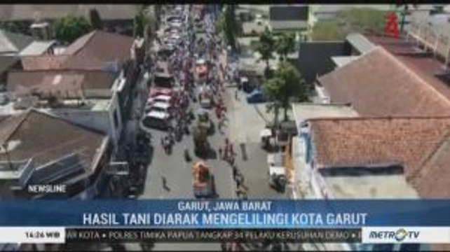 Sambut Hari Krida, Hasil Tani Dibawa Keliling Kota Garut