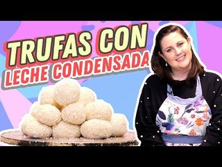 Trufas de coco con leche condensada.