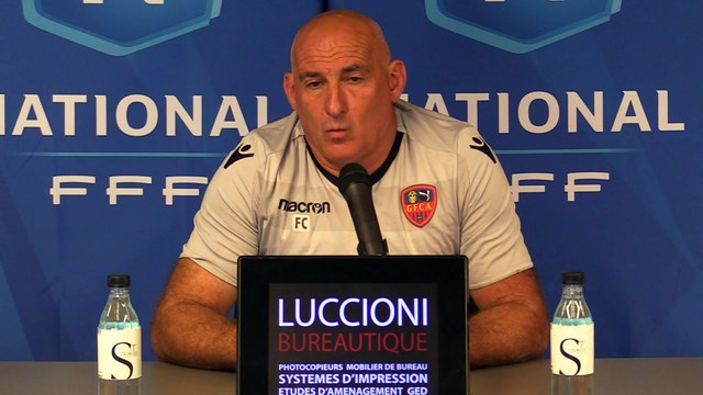 J4 - le point presse du coach F. Ciccolini avant la réception du FC Bastia-Borgo