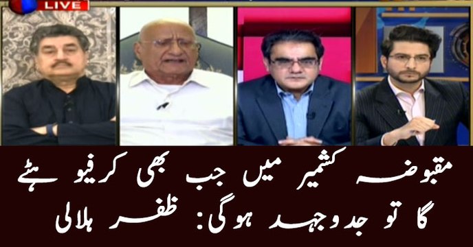 Struggle to continue, Whenever curfew lifted in occupied Kashmir: Zafar Hilaly