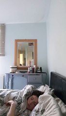 Rude Dude Wakes Partner With a Wet One