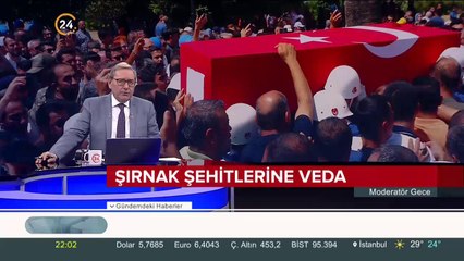 Şırnak şehitlerine veda