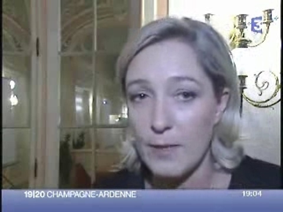 Marine Le Pen 19/20 f3 25 01 2008