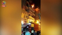 حريق شقة بحى المنتزة فى الإسكندرية..والحماية المدنية تسيطر(فيديو)