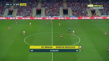 Ricardo Horta Goal - Sporting Braga vs Spartak Moscow 1-0 22/08/2019