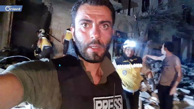 طيران أسد المروحي يستهدف مدينة معرة النعمان ويخلف قتلى وجرحى بين المدنيين