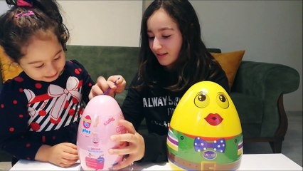 ÇILGIN SURATLAR DEV SÜRPRİZ YUMURTALAR AÇTIK Learn Colors With Finger Family  Bengü Erva ile Eğlence