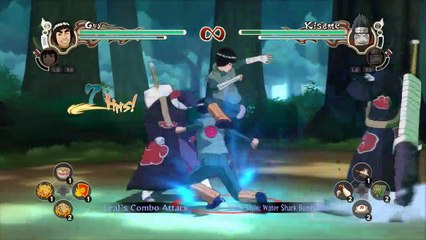 Might Guy vs Kisame  |Naruto: Ultimate Ninja Storm 2  |