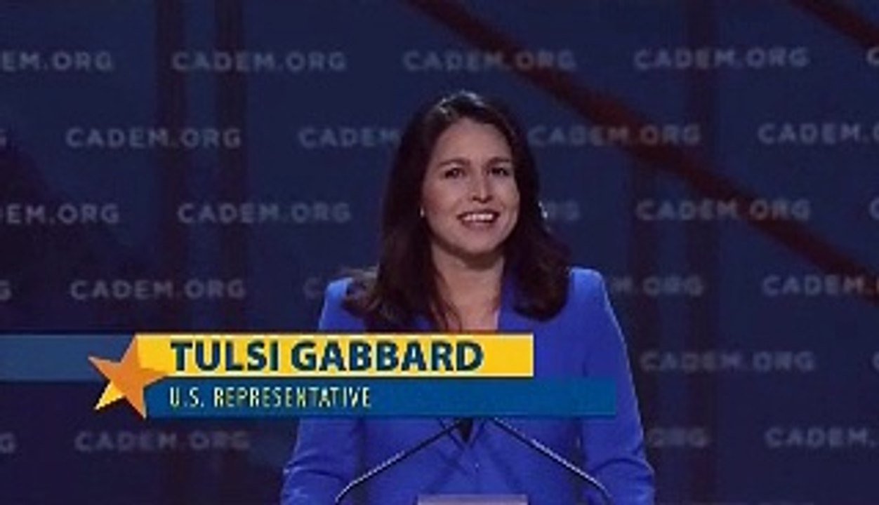 Tulsi Gabbard's Brilliant Speech At The California Democratic Convention (CADEM - 6/1/19)