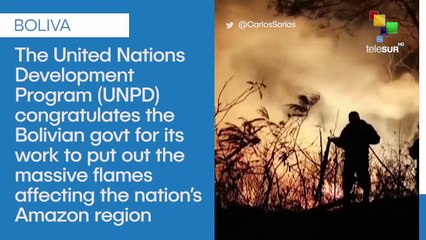 Bolivia Works To Put Out The Amazon Fire