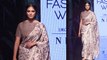 Malavika Mohanan walks the ramp in Saree at Lakme Fashion Week 2019 | FilmiBeat