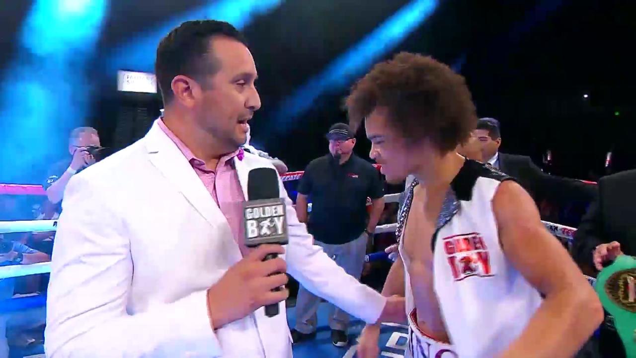 Blair Post Fight Interview