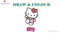 Cute Kitty Drawing for kids | How to Draw Kitty for children | Art Breeze # 25 | Learn Drawing and Colouring for kids