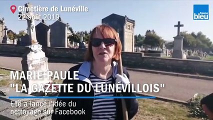 Opération nettoyage au cimetière de Lunéville