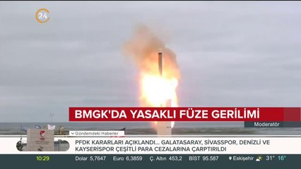 BMGK'da yasaklı füze gerilimi
