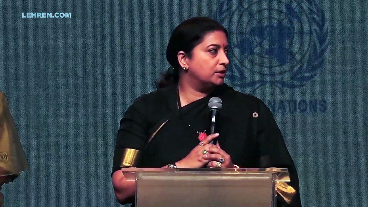 Smriti Irani's Impressive Speech At Lakme Fashion Week