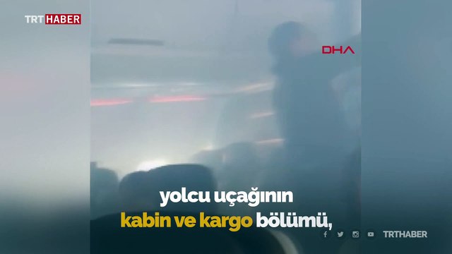 İçerisi dumanla dolan yolcu uçağı acil iniş yaptı: 7 yaralı