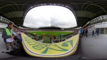 Vidéo 360° : l'apparition des 22 acteurs du match